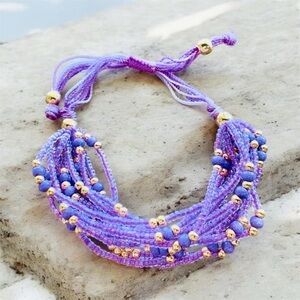 Beaded Multi-Strand Bracelet - Unbranded